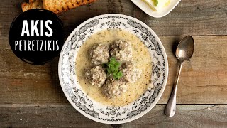 Greek Meatball Soup – Yuvarlakia | Akis Petretzikis