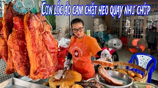 🟢"Đẳng cấp" Cơn lốc áo cam chặt heo quay nhanh như chớp