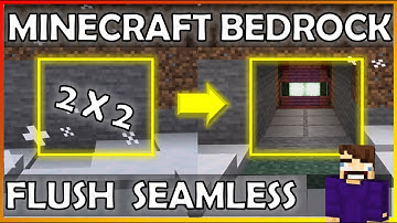 Tiny 2x2 Flush Seamless Piston Door (Minecraft Bedrock)