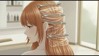 A Quiet Hair Transformation | Soft Change, Calm Moments #animation #anime screenshot 5
