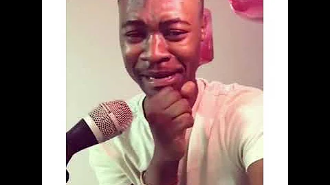 Mlindo The Vocalist cries in studio