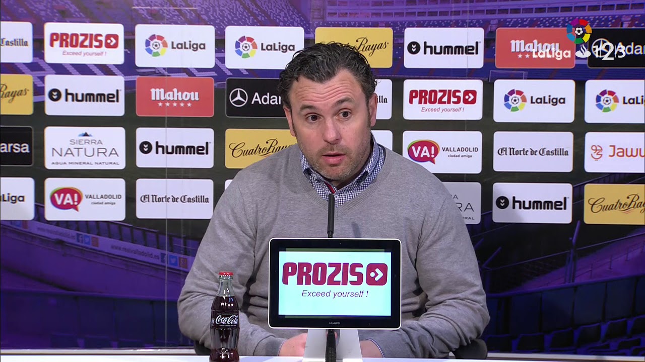 Rueda de prensa de Sergio González tras el Real Valladolid vs Sporting ...
