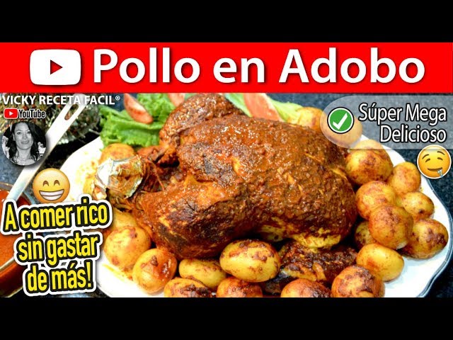 POLLO EN ADOBO | #VickyRecetaFacil | VICKY RECETA FACIL