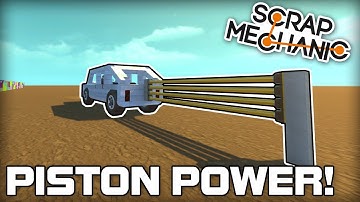 Multiplayer Piston Powered Car Challenge! (Scrap Mechanic #182)