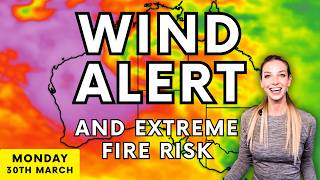 Strong Winds & Extreme Fire Danger Daily Forecast Australia