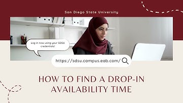 How to Find a Drop-In Availability Time Through EAB Navigate