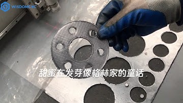 CNC digital oscillating knife cutter for Graphite, asbestos , rubber gasket cutting, seals cutting