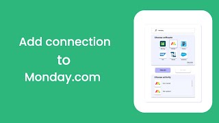 Full How to add a connection to monday.com in Engini Update
