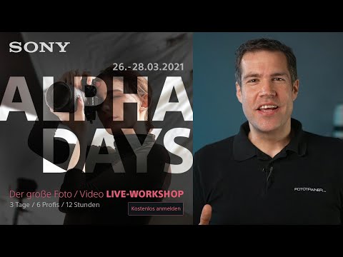NEWS: Fototrainer goes Nikon – Sony Alpha Days 26-28 März – LiveTalks Staffel 3