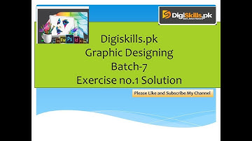 Graphic designing Exercise No.1 Solution Batch-7 Digiskills 2020