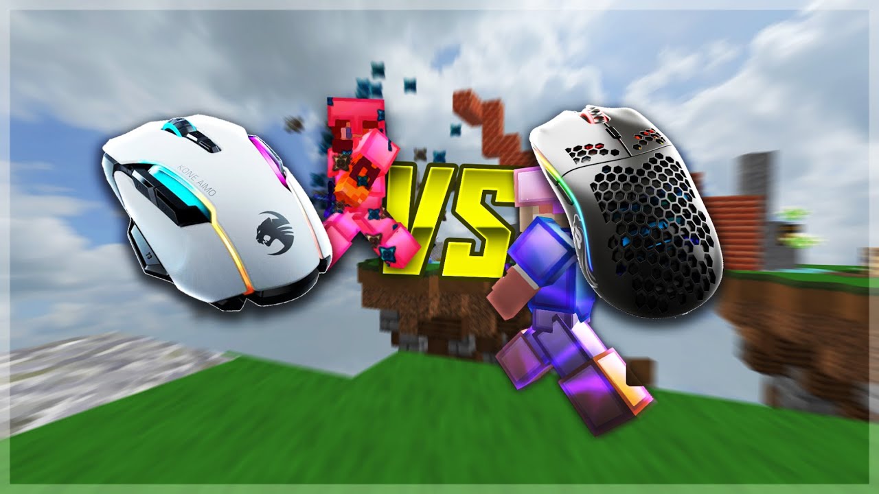 ROCCAT KONE AIMO vs GLORIOUS MODEL O [Minecraft] - YouTube