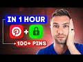 How i create 100 pins in 1 hour stepby step