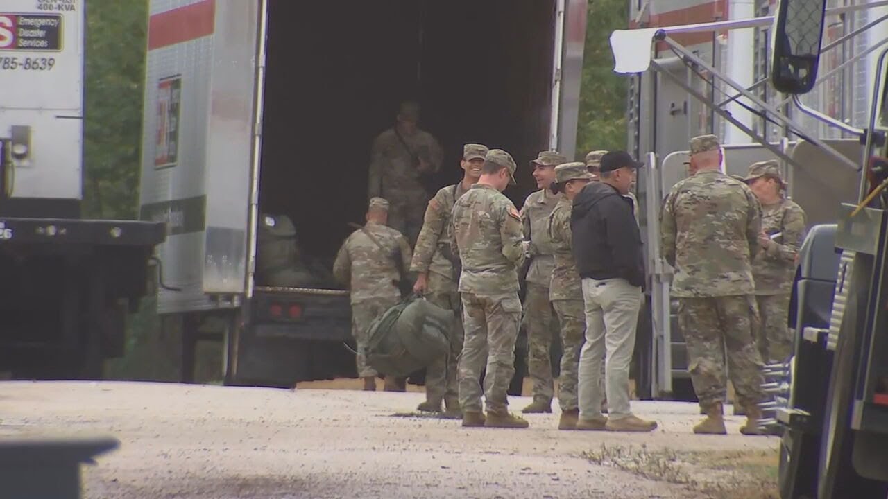 Texas National Guard troops arrive in Chicago to help protect federal ...