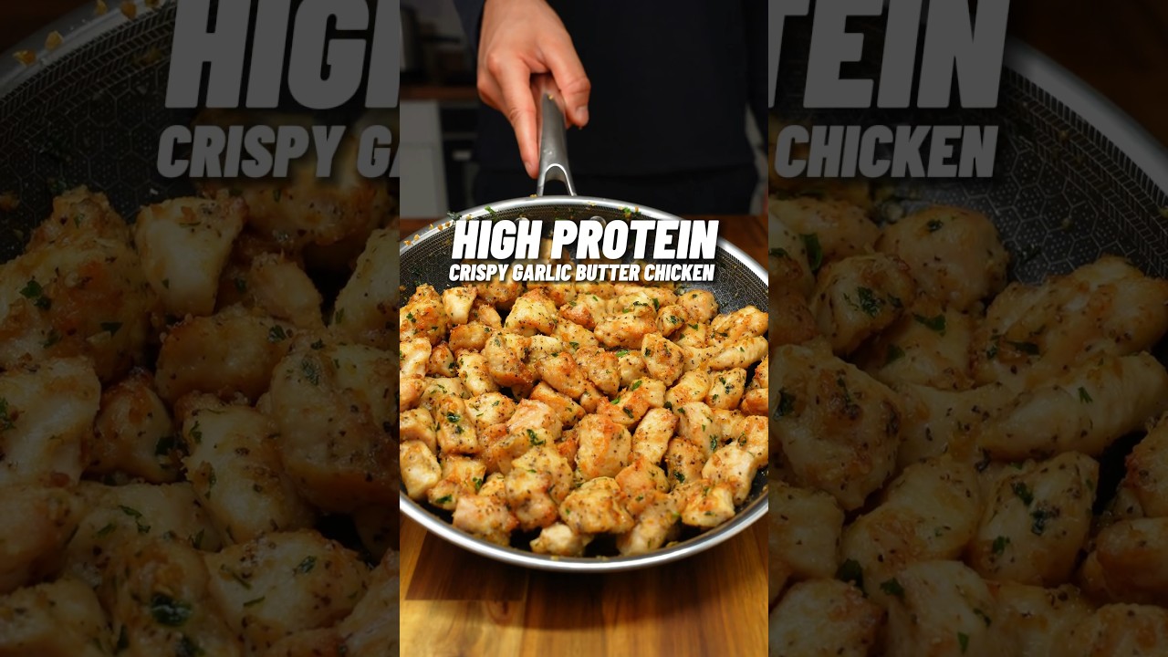 ПРОСТАЯ И ВКУСНАЯ курица с картофелем в чесночном масле🔥🧄🍗 50 г белка! ВСЕГО 525 калорий!