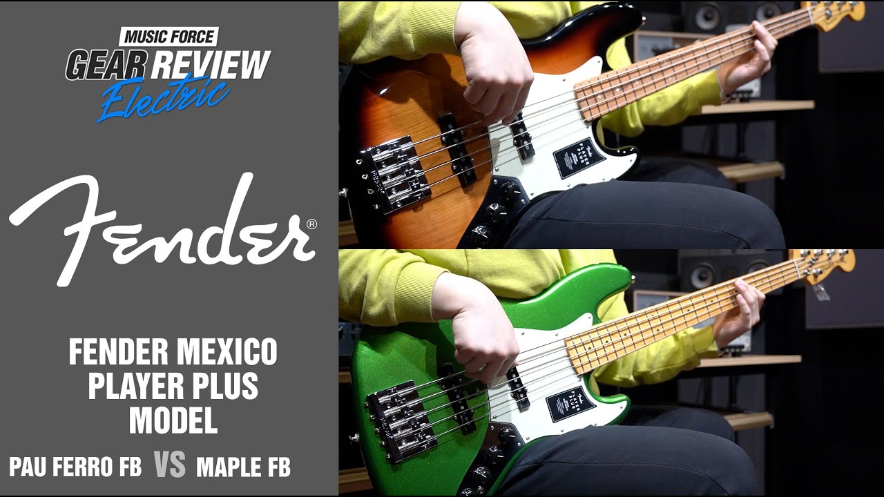 Fender Mexico Player Plus Jazz Bass Model Pau Ferro FB VS Maple FB