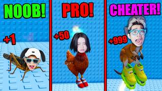 NANI! Setiap Detik  1 Evolusi Jadi Hewan ANEH Untuk Lewati Tantangan Tower di ROBLOX! 🗿🗿🗿