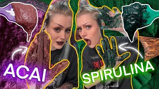 Can ACAI & SPIRULINA powder dye my hair?! 👀