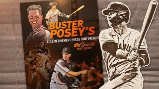 Forever San Francisco Giant: Legendary catcher Buster Posey's full retirement press conference
