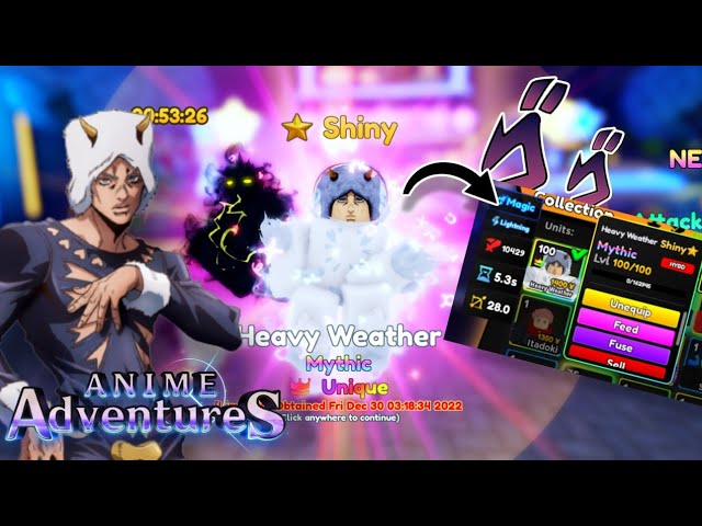 LVL 100 WEATHER NEW HYBRID SHOWCASE IN ANIME ADVENTURES  YouTube