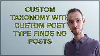 Wordpress: Custom Taxonomy with Custom Post Type Finds No Posts