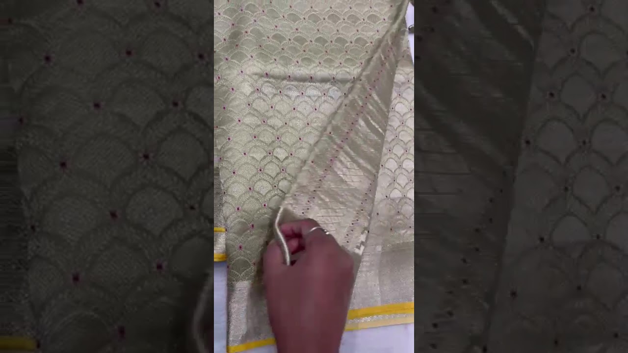 Mysore Pure designer unique celebrity brocade pattern silk sarees 130gm/15996 