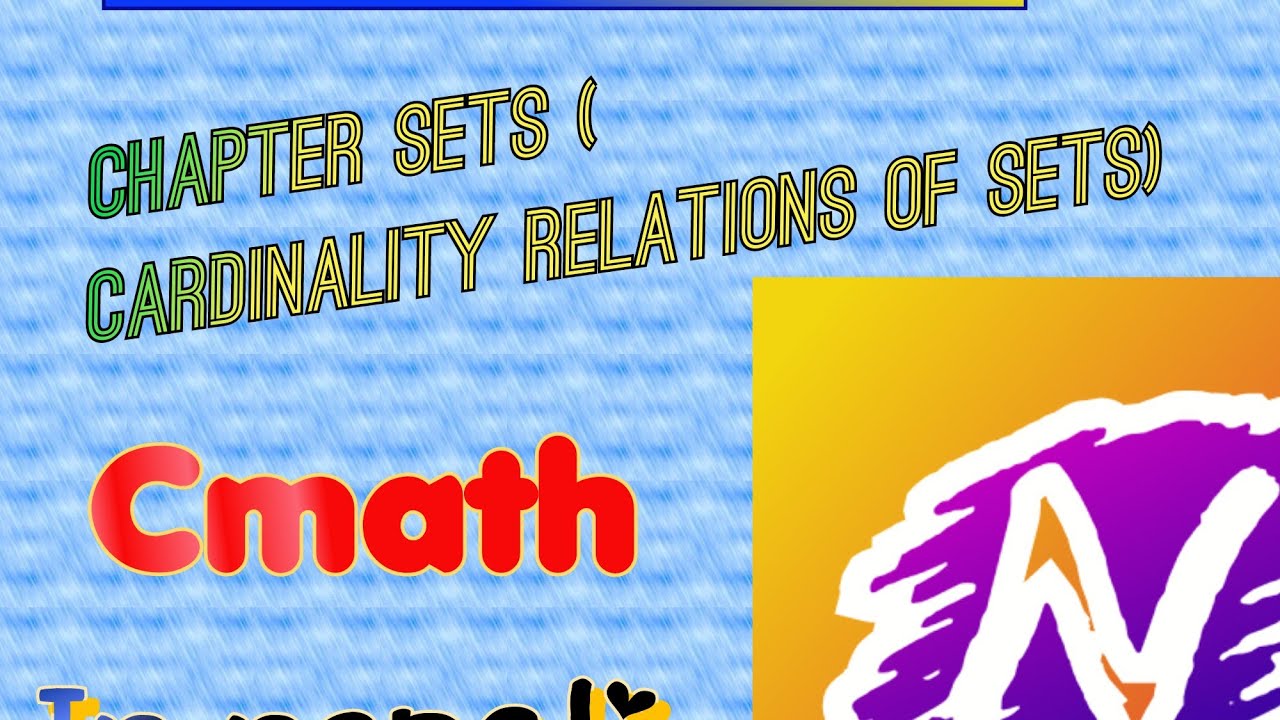 Class8 cmath chapter set( cardinality reltions of sets) - YouTube