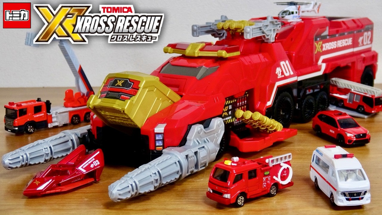 Finally Released! New Tomica Cross Rescue Series Dragon & Tiger DX