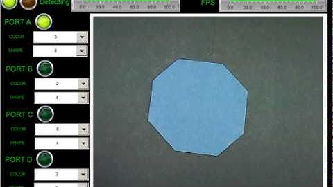 OpenCV real-time shape / color detection with Codesys Raspberry Pi PLC