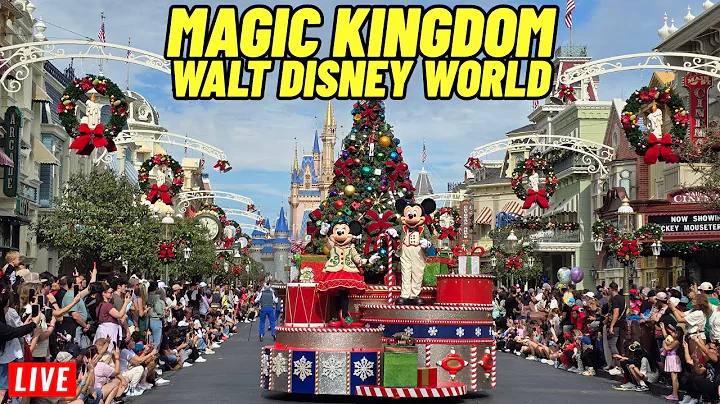 🔴Live Magic Kingdom Christmas week with rides, shows, parades Fireworks Walt Disney World 12/23/2025