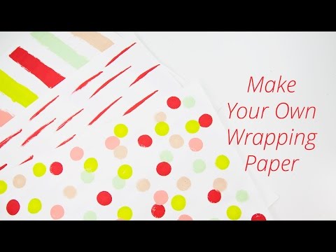 Video: How To Make Wrapping Paper