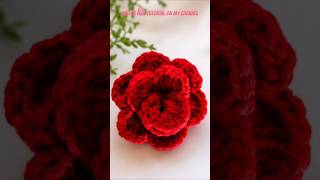 🌹 Title: Easy Crochet Rose Tutorial #crochet #handmade #reels #shorts
