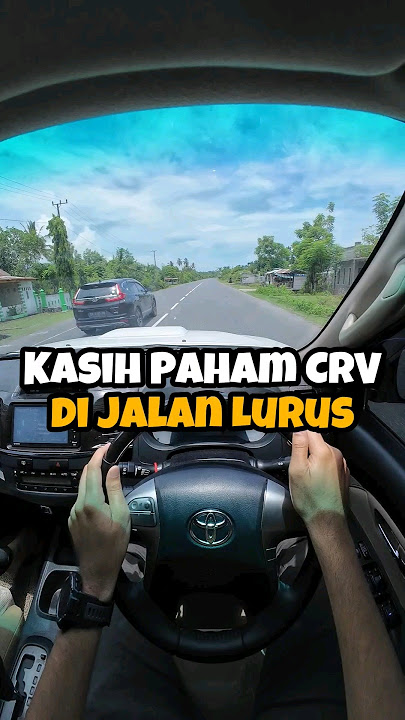 kasih paham CRV Turbo di jalan lurus, perlu pengalaman 10 tahun #crvturbo #legendtoyota