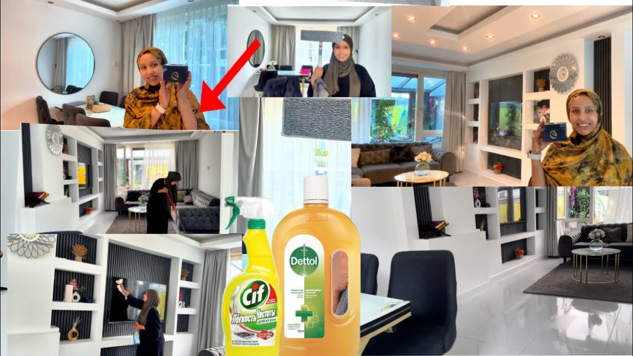 HOME CLEANING 🧼 WELCOME MY BEAUTIFUL ROUTINE #farhiyo_hareed