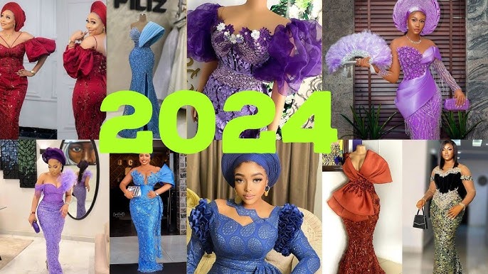 Latest Asoebi Lace styles 2023 : Lace Gown Designs, Iro and Blouse