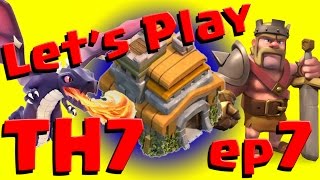 Clash of Clans: Let's Play TH7 - ep7 How to get Dark Elixir + Barbarian King
