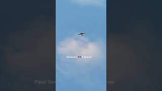 Piper Seneca V ❤️💙🤍 flying over