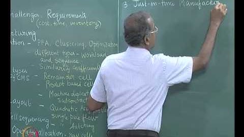 Mod-01 Lec-40 FMS Loading and scheduling, Summary of the course contents