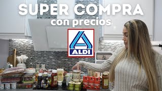 SUPER WEEKLY PURCHASE ALDI FOR LESS THAN €140FOOD, HEALTHY PURCHASE WITH PRICES