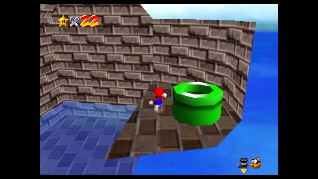 Super Mario 74 A Button Challenge: Entering Green Switch Palace in 1 A Press