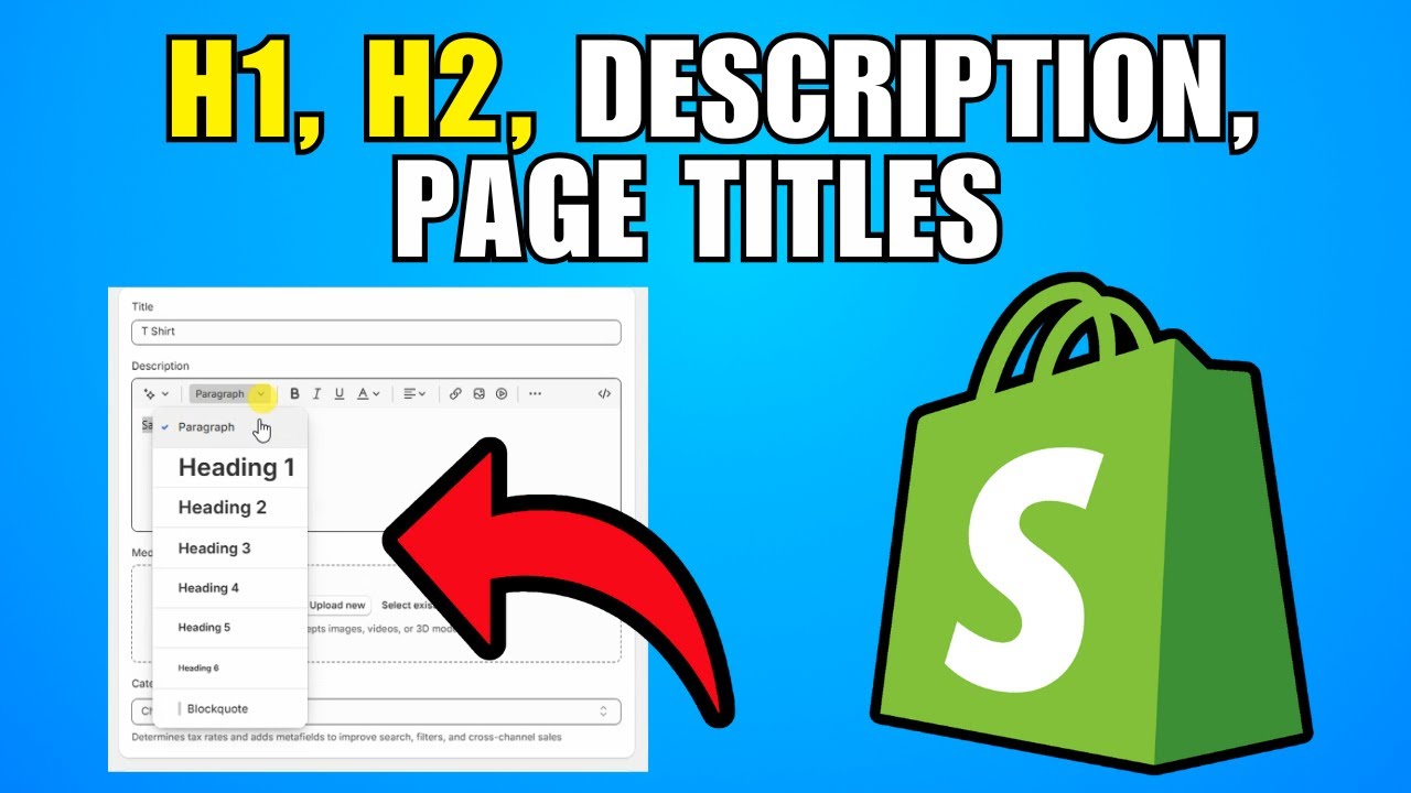 How To Add H1, H2, Meta Descriptions, Page Titles In Shopify (2026 ...