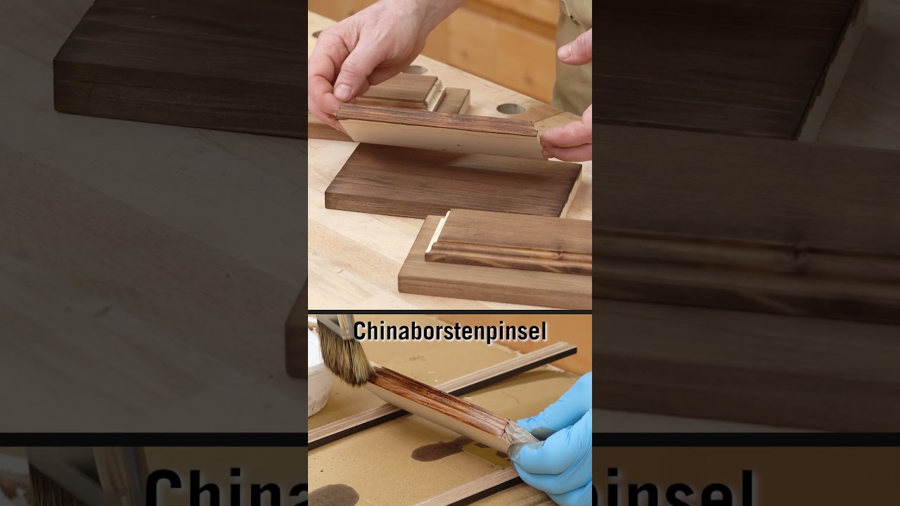 Streifenfrei beizen mit Lappen, Pinsel und Stain Pad 