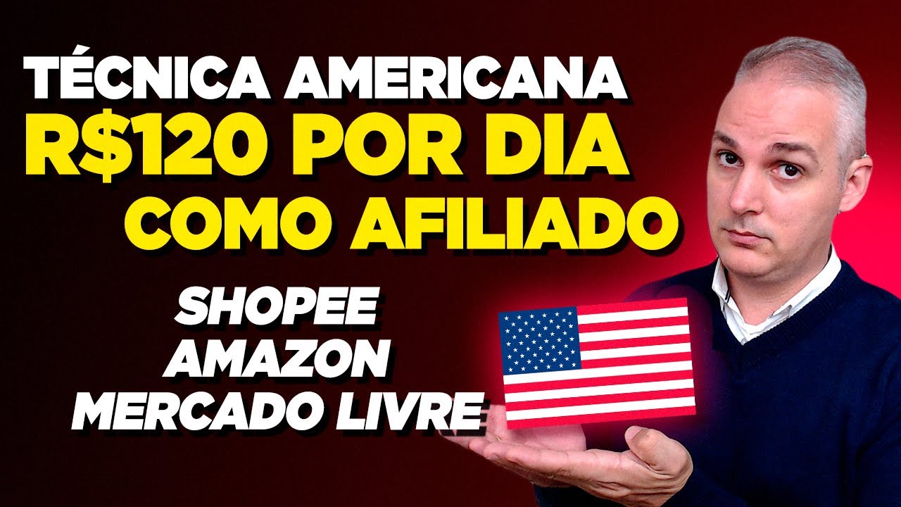 R$120 POR DIA COMO AFILIADO SHOPEE, MERCADO LIVRE E AMAZON SEM APARECER