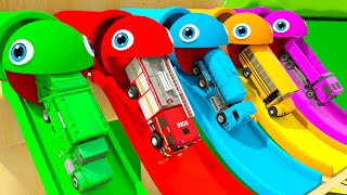 Wheels On the Bus song - Pacman and the big egg, Studying colors - Baby Nursery Rhymes & Kids Songs by SquareWheels TV 12,349 views 9 days ago 3 minutes, 36 seconds