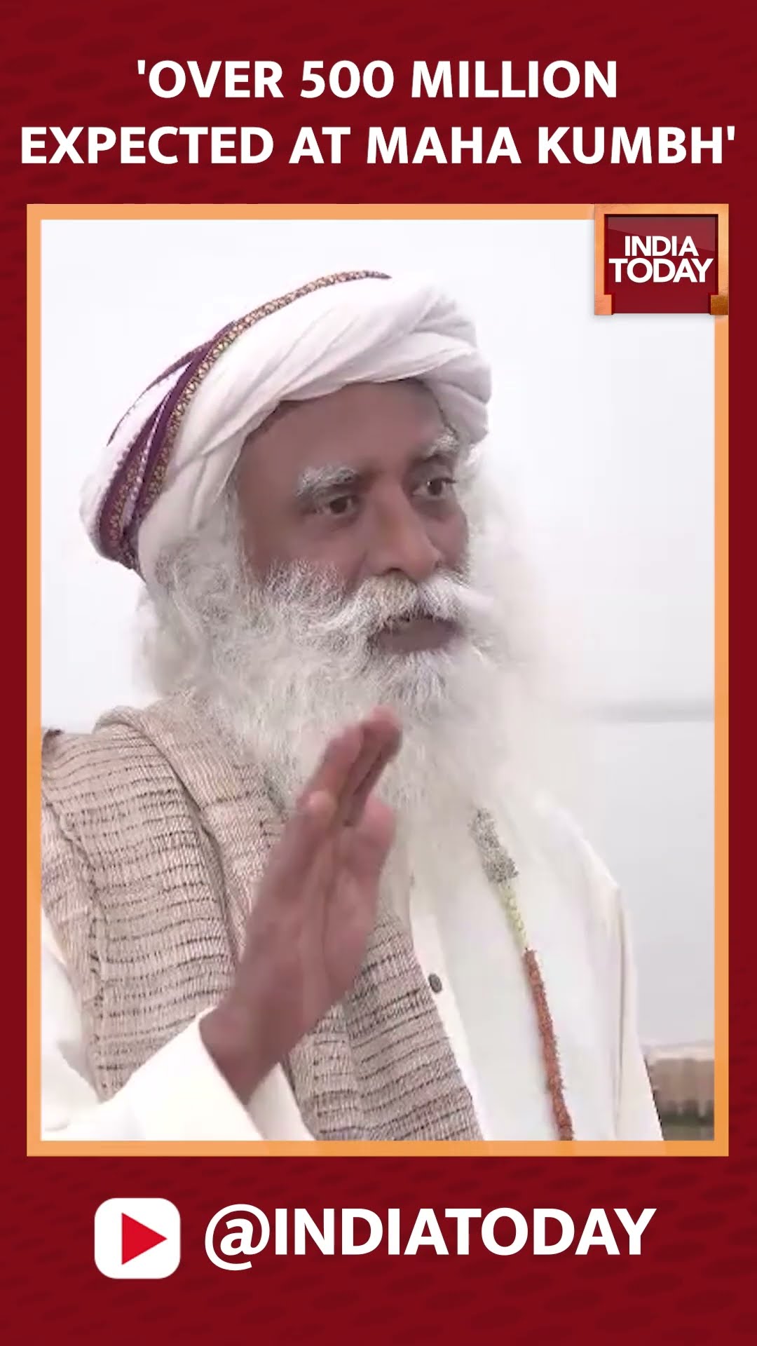 Sadhguru's Exclusive Interview From Maha Kumbh: Sadhguru Speaks On Expected Number Of Devotees