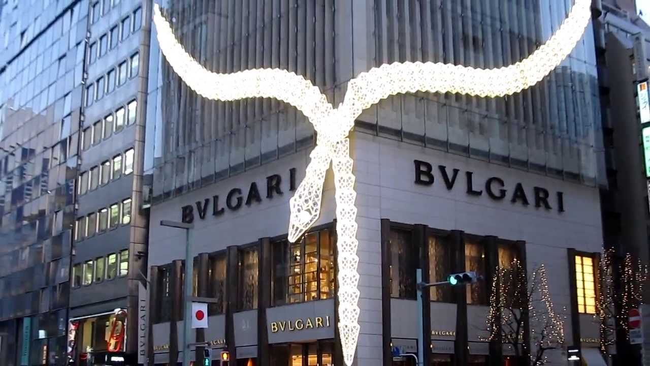 BVLGARI Store in Ginza district, Tokyo 