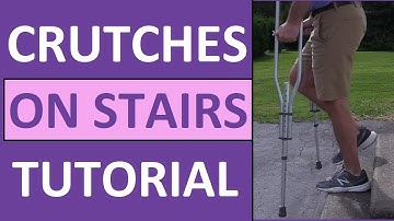 How to Go Up and Down Stairs on Crutches Nursing NCLEX Review
