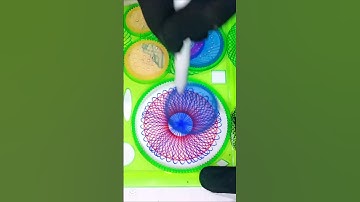 How to make design with spirograph | easy drawing hacks | beautiful art #satisfying #relaxing #draw