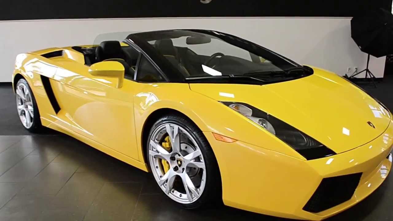 2007 Lamborghini Gallardo Spyder Giallo Midas L0572 LC507 - YouTube