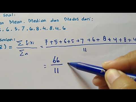 Cara menentukan Mean,median dan modus data tunggal - YouTube