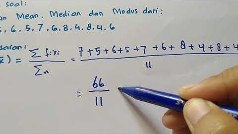 Cara menentukan Mean,median dan modus data tunggal